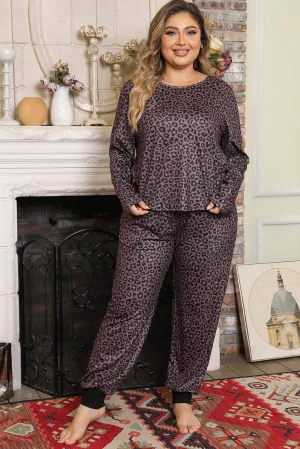 Plus Size Long Sleeve Lounge Set