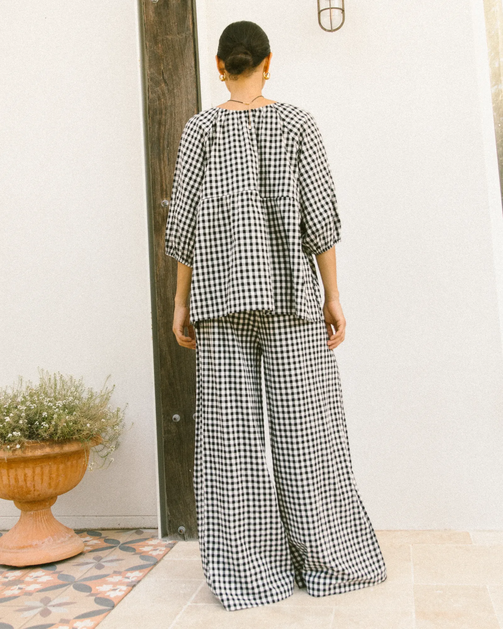 Posey Pants | Black Gingham