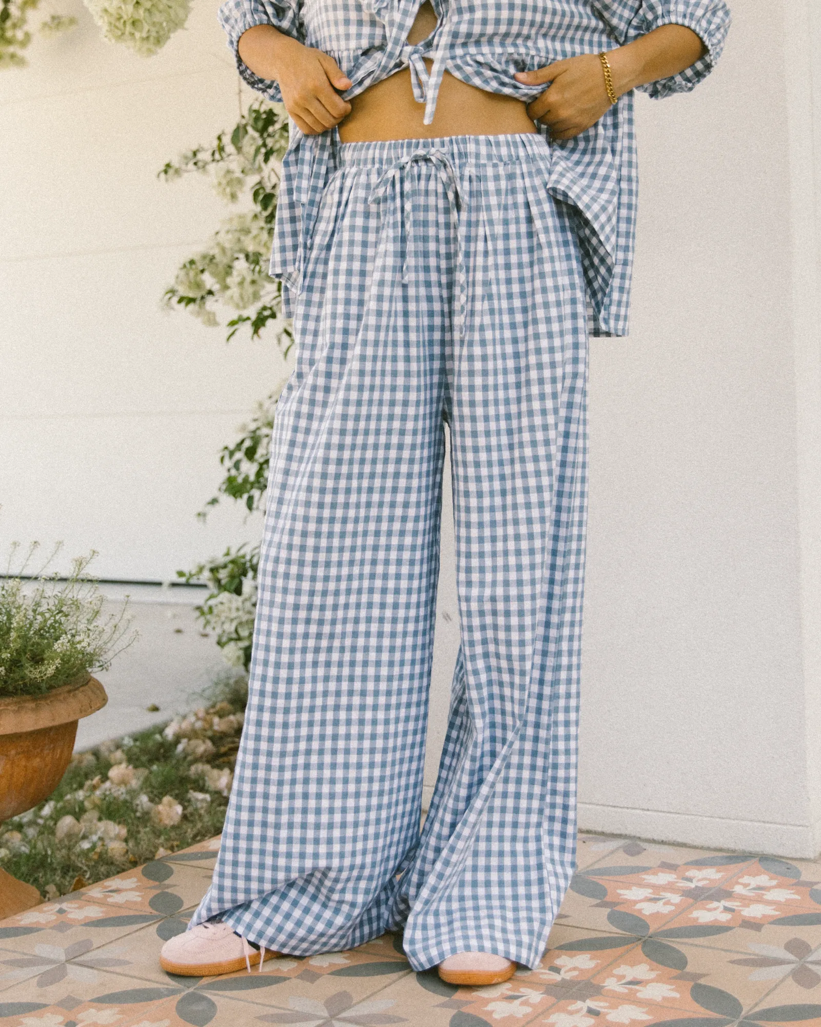 Posey Pants | Blue Gingham