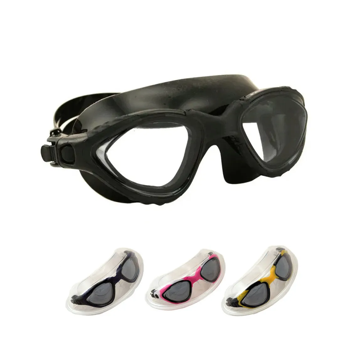 Promate EP Swimming Goggles with Flexible Silcone Skirt and Strap