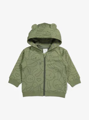 Rabbit Print Baby Hoodie