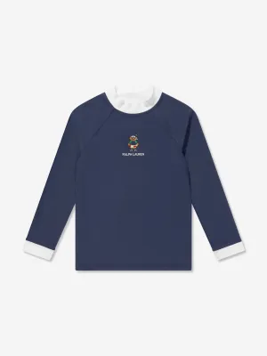 Ralph Lauren Boys Sun Protective Swim Top in Navy