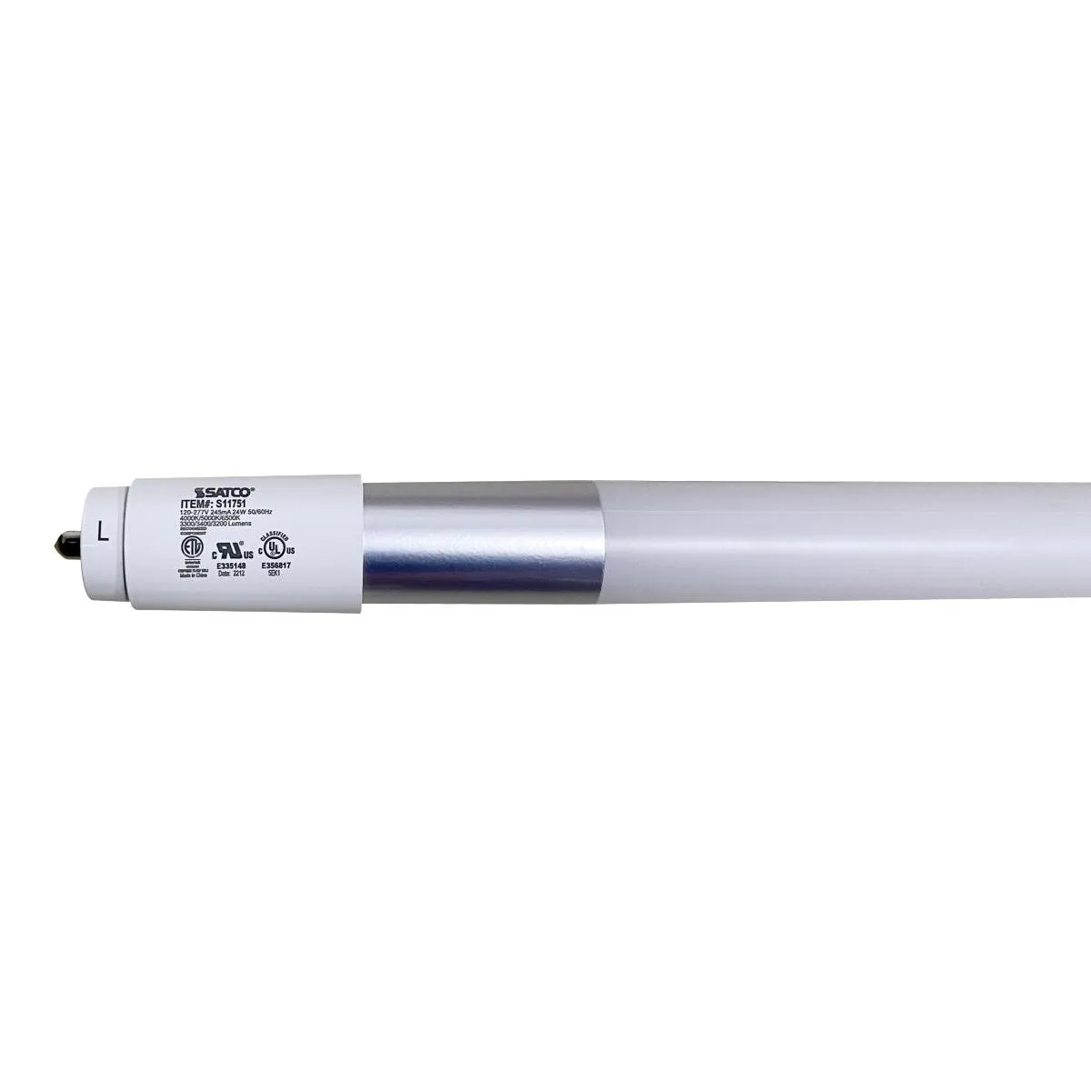 Satco|Nuvo 6ft T8 LED Bulb, 40K|50K|65K, Ballast Bypass, Single|Dual End