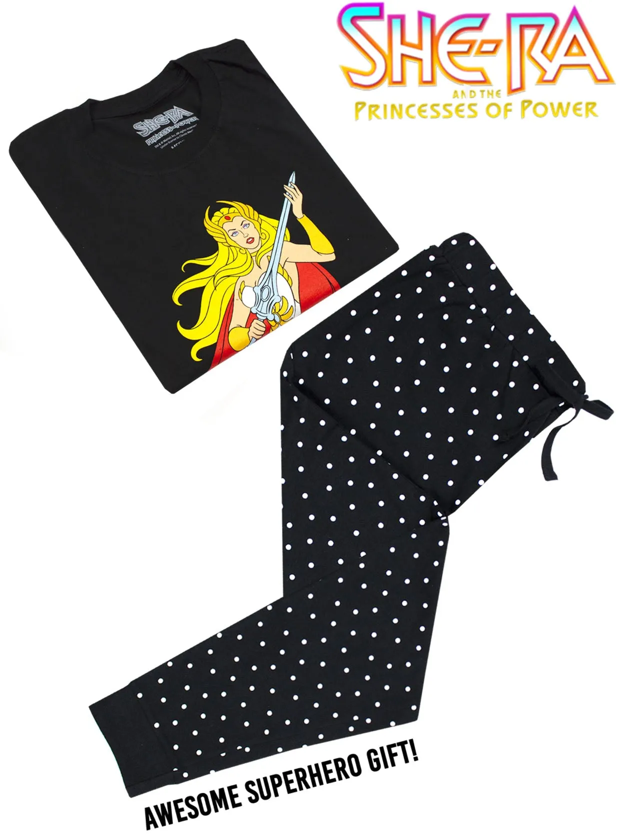 She-Ra Pyjamas Princess Of Power MOTU Top & Trousers