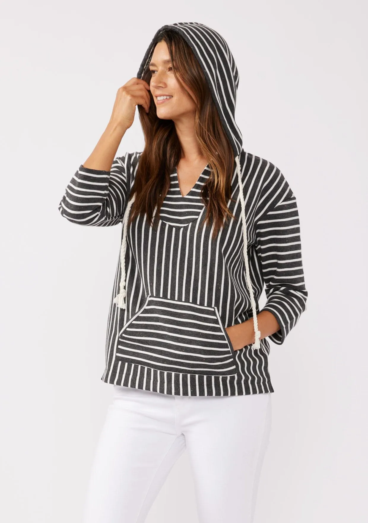 Silverlake Striped Pullover Hoodie