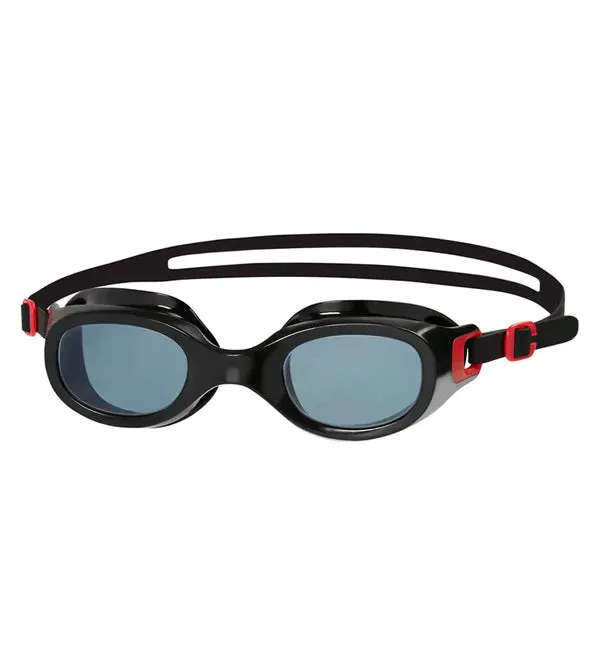 Speedo Unisex Adult Futura Classic Smoke - Lens Swim Goggles - Red & Smoke