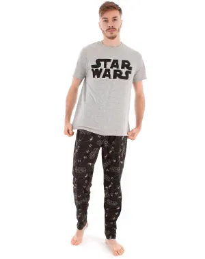 Star Wars Distressed Logo Men's Loungepants & T-Shirt Pyjama Set