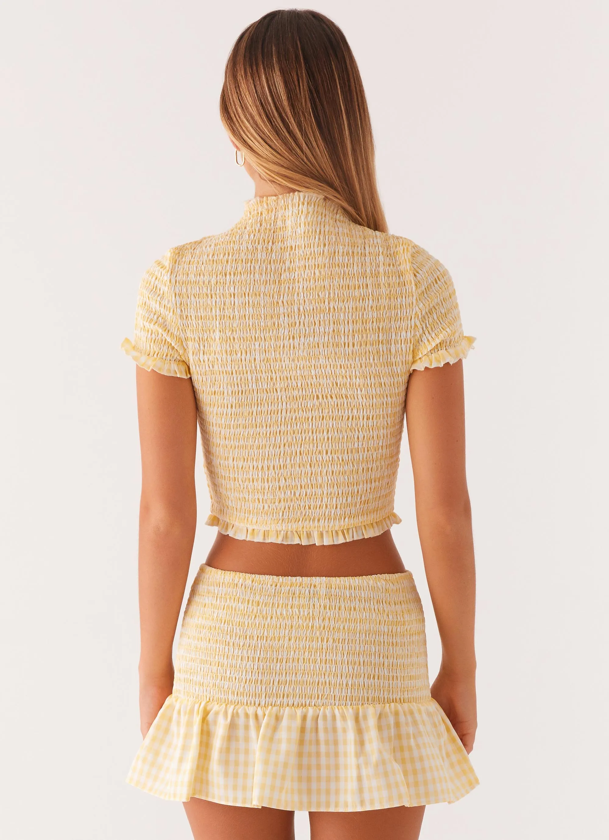 Sweetest Pie T-Shirt - Yellow Gingham