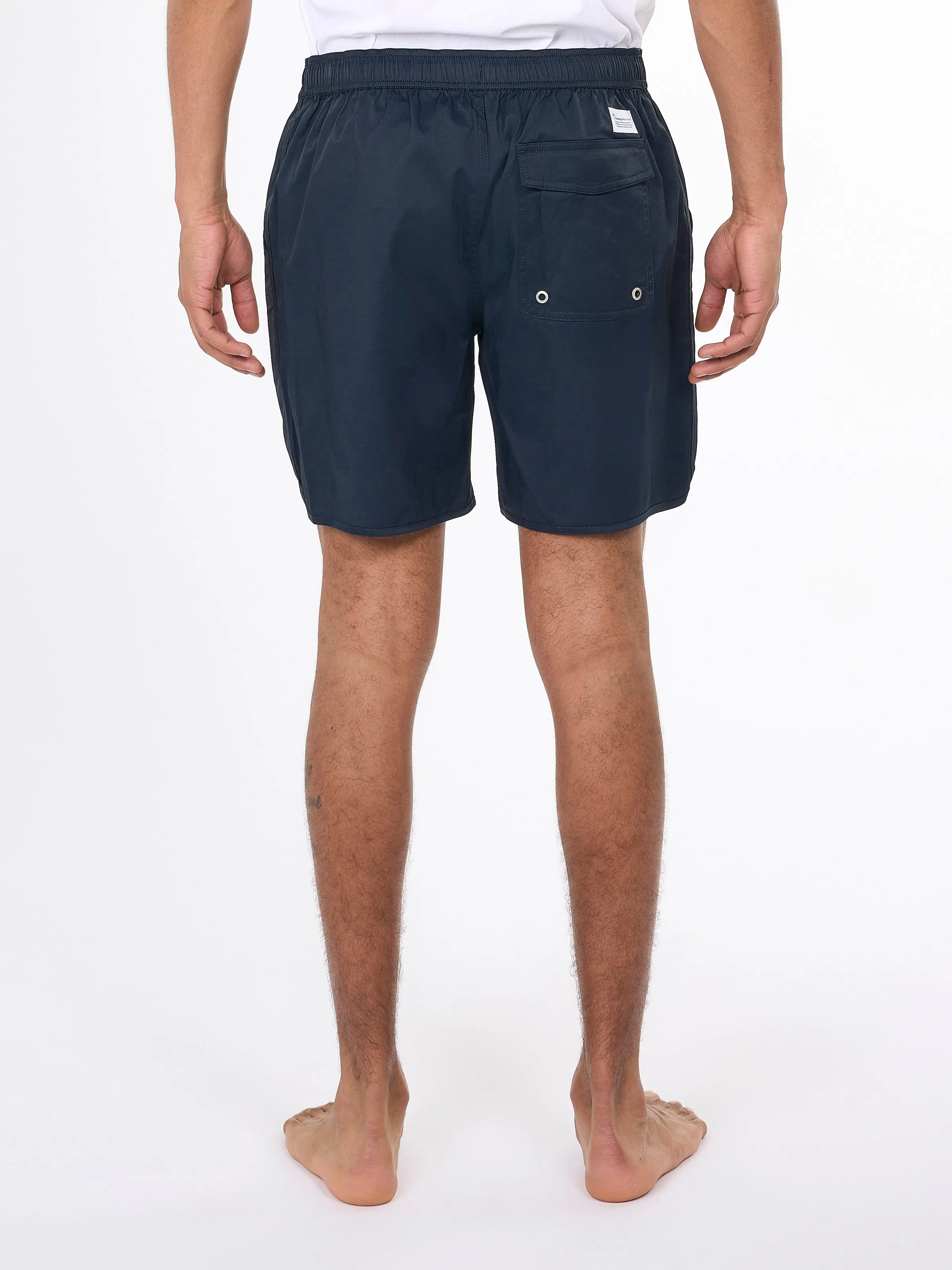 Swim shorts with elastic waist and Knowledge print - Total Eclipse