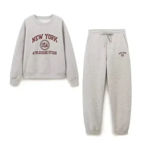 Thalassa – Crew neck sweatshirt & jogger-style pants – NYC lounge set