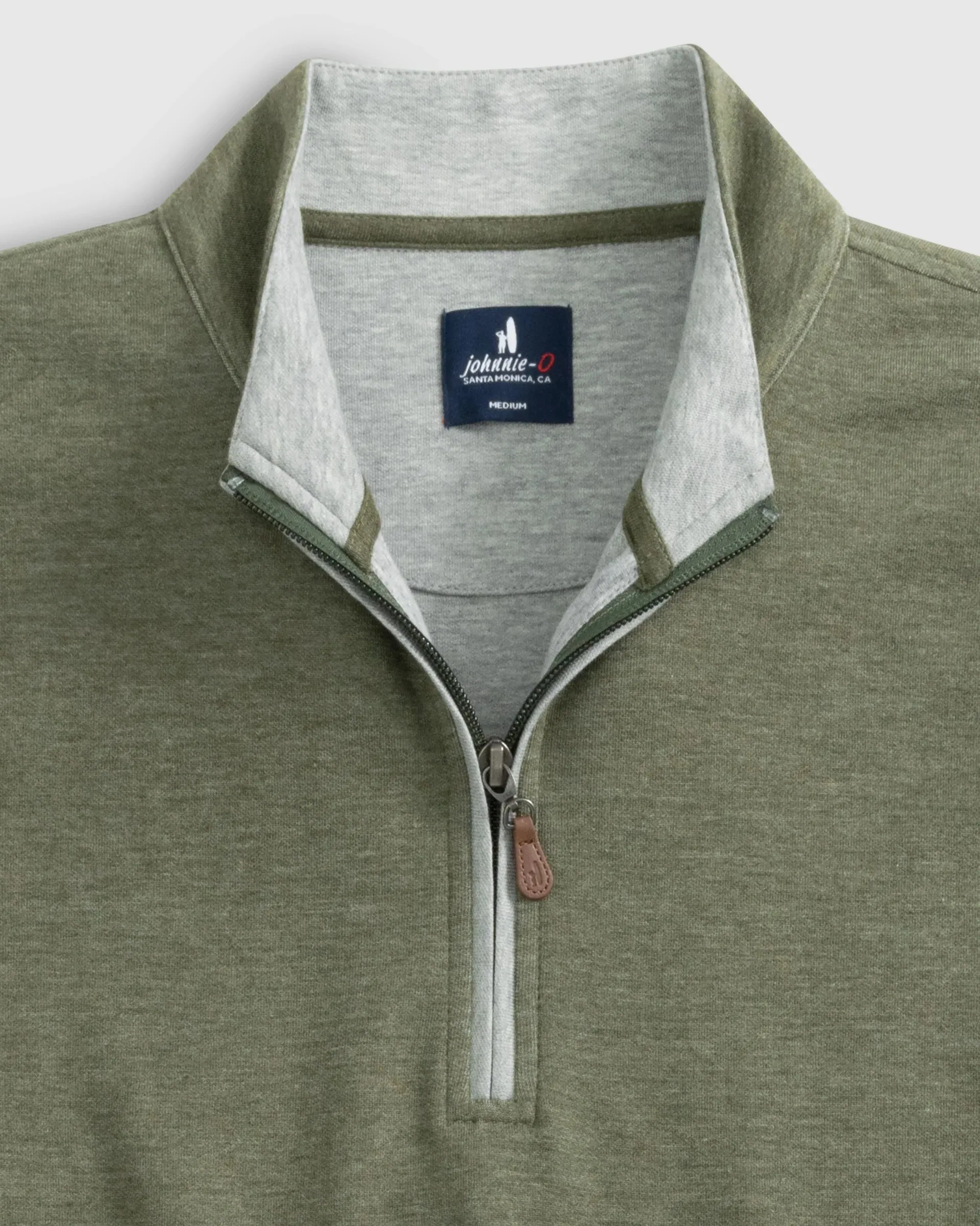 The Sully 1/4 Zip Pullover in Sequoia by Johnnie-O