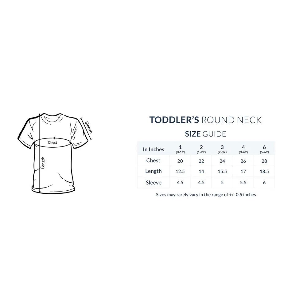 Toddler Round Neck Half Sleeves - Mushroom House T-shirt