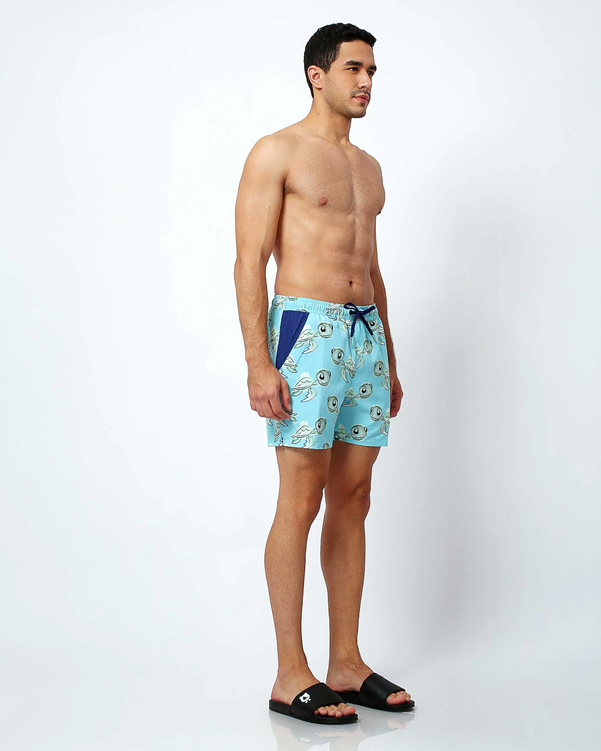 Turtles - Swim Shorts with Waterproof Pocket