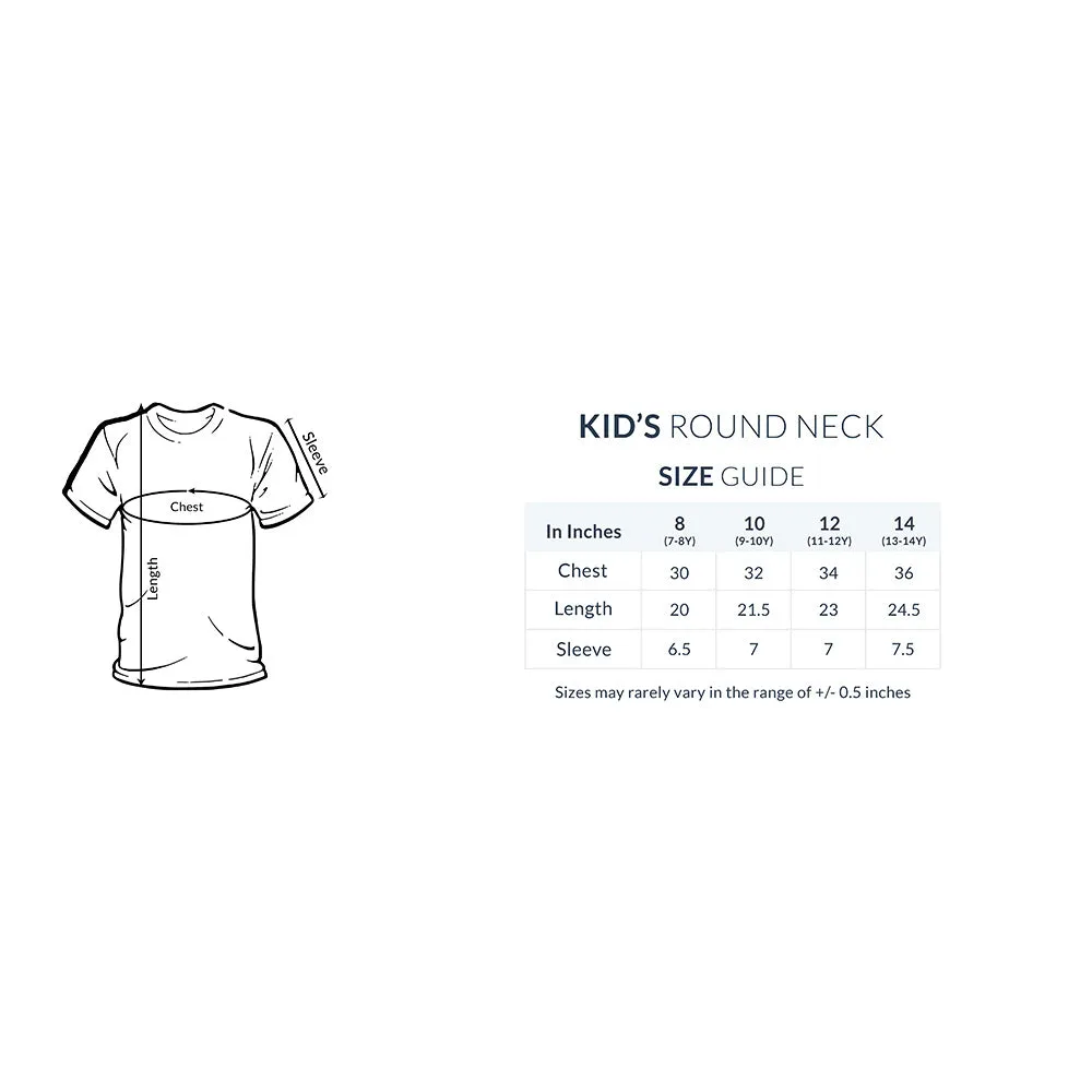 Unisex Kids Round Neck Half Sleeve - Astronaut Surf T-shirt