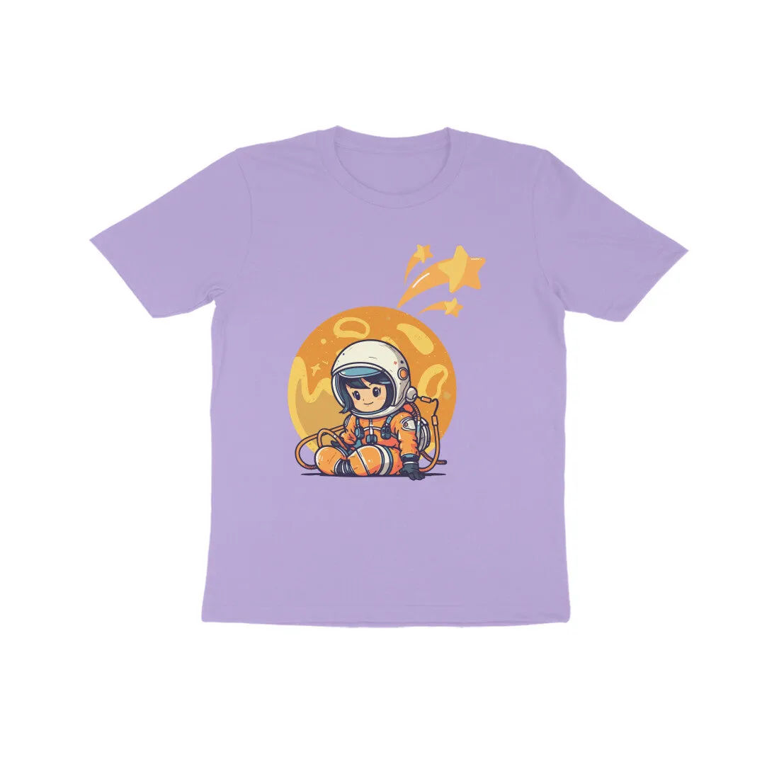 Unisex Kids Round Neck Half Sleeve - Cute Astronaut T-shirt