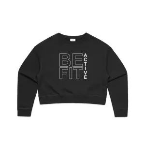 Women's ''BE-FIT ACTIVE  SQUARE'' Long-Sleeve Crop Crew