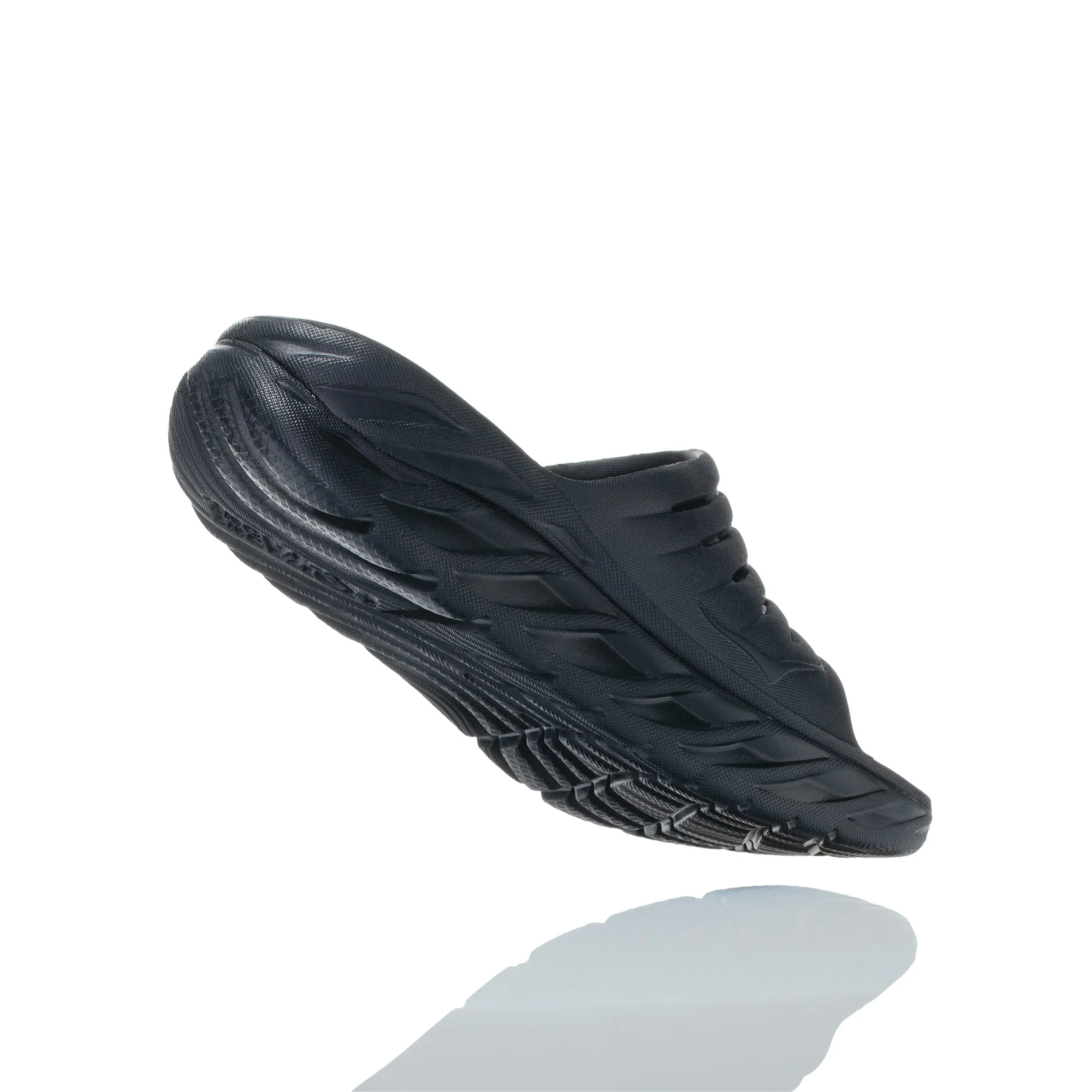 Women's Hoka Ora Recovery Slide Color: Black / Black