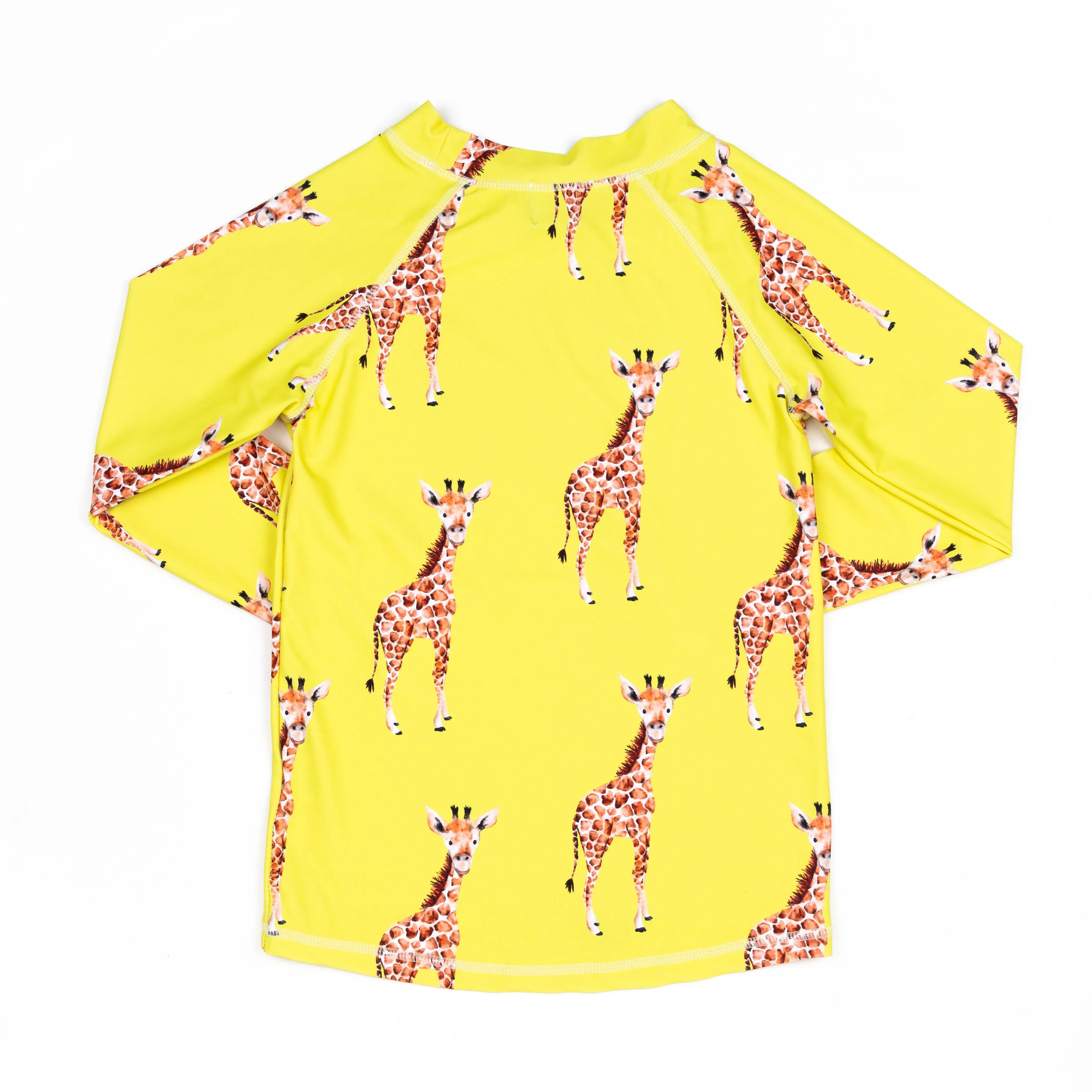 Yellow Giraffe Kids' Rash Top